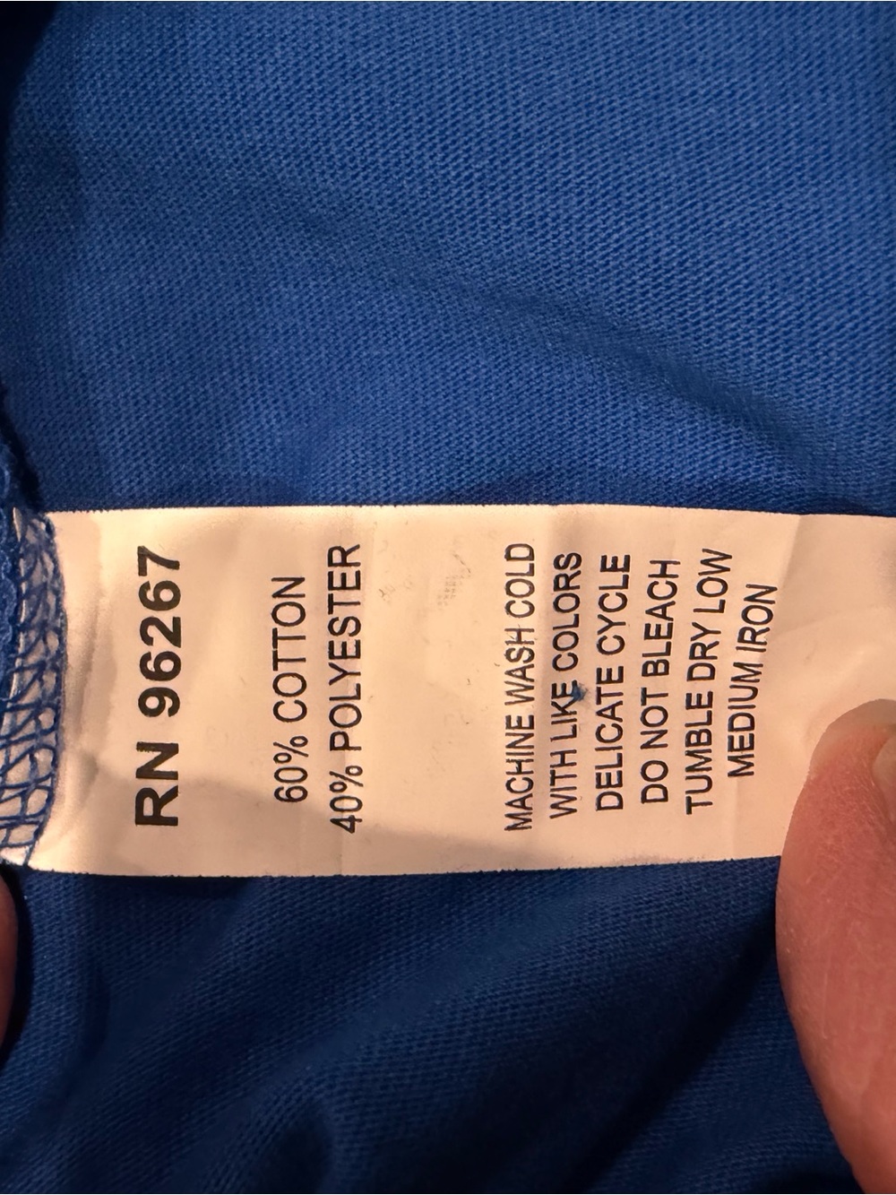 Classic Scoop Neck Short Sleeve Tee - Royal Blue - Picture 4 of 4
